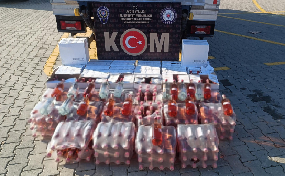 Aydın'da Sahte İçki Sevkiyatına KOM Darbesi: 444 Litre Ele Geçirildi